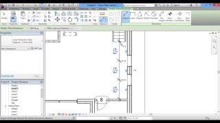 Inserting Windows in Revit Architecture using Aligned Dimension -- in English