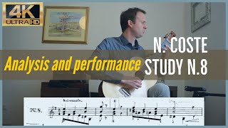 Napoleon Coste, study n. 8 op. 38. Analysis and Performance. (SUB ITA)