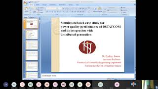 Day -5 || Simulation-based case study for power quality performance of DSTATCOM || Dr. Pradeep Kumar