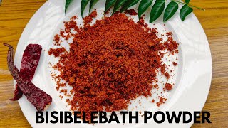 Authentic bisibelebath powder recipe||Homemade bisibelebath powder||Traditional bisibelebath powder