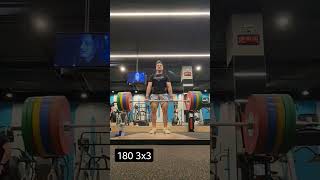 180kg deadlift triple