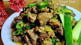 OSENG DAGING SAPI WITH CABE IJO BIKIN TETANGGA AUTO MELONGO !! Resep Mantab!!