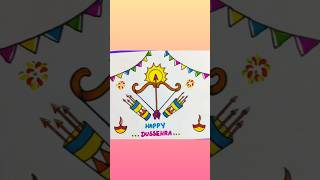 Dussehra drawing/happy Dussehra poster #shorts #viralshorts #viralvedio