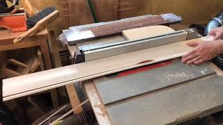 Making fingerboard out of reclaimed trim boards