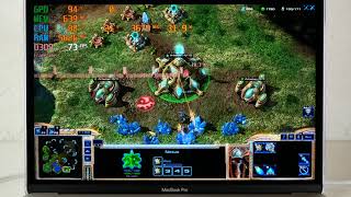 Eine Runde StarCraft 2 am 2019er MacBook Pro 13"