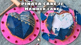 What’s inside a Piñata cake || Hammer Cake || Piñata Cake #shorts #shortvideo #humbiharsehain