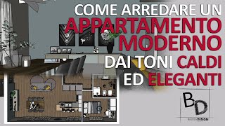 Come arredare un APPARTAMENTO MODERNO con COLORI CALDI ed ELEGANTI | Belula Design