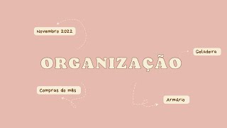 ORGANIZANDO AS COMPRAS DO MÊS | NOVEMBRO DE 2022