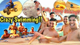 Crazy Swimming\\ Crazy driving\\ Sea Line Beach Qatar\qatar life 2023\Eed mobarak\Amazing Location..