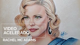 Dibujando a Rachel Mc Adams [Lapices de colores] Realismo