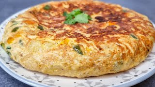 LA TORTILLA ESPAGNOLE VEGETARIENNE FACILE ET RAPIDE IDÉE REPAS EXPRESS