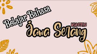 Belajar Bahasa Jawa Serang Nama-nama Hari (Bebasan)