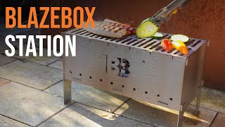 BlazeBox Station | Mobiler Grill aus Edelstahl