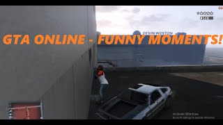 GTA Online Funny Moments! - Sniper Trolling, Random Glitches And Fails