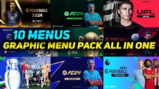 PES2017 | GRAPIHC MENU PACK ALL IN ONE ( 10 MENUS )