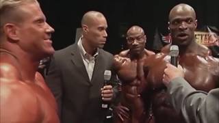 Ronnie Coleman Tells Triple H That Jay Cutler Smokes Crack Backstage At Mr Olympia 2004   FUNNY