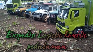 Truk Hino exspedisi jalur pedalaman. versi mini rc,.truk & adventure.