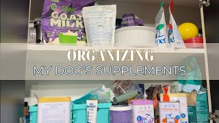 Organizing my dog's supplements