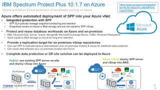 IBM Spectrum Protect Plus on Azure Marketplace - Presentation