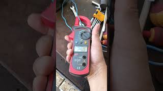 Take amper rating of motor using clamp meter #bernaztvvlog