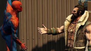 SPIDER-MAN BECOMES A HUNTER WITH KRAVEN THE HUNTER SCENE  - THE AMAZING SPIDER-MAN 2 REMASTERED MOD