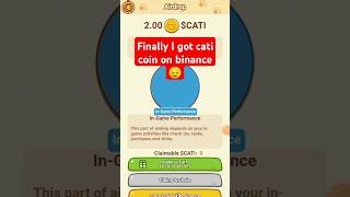 Catizen coin withdrawal |finally I got cati coin on binance