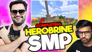 COMPLETING HEROBRINE SMP IN MY WORLD  | Minecraft India | MINECRAFT SMP DAY#62