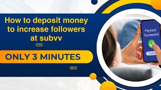 How to deposit money to increase followers at subvv with Perfect Money wallet