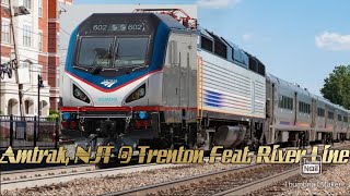 Amtrak, NJT, And River Line Action @ Trenton Transit Center