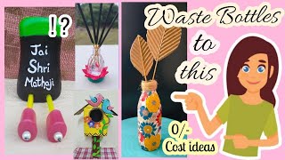 Bottle Art | No Wall Putty | Diy | Home Decor | Boho | Incense Burner