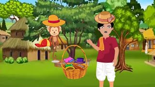 बंदर और टोपीवाला 👒🧢🎩 #youtube #animation #cartoonstories #cartoons