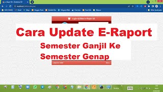 Cara Update E-Raport