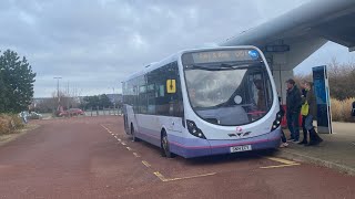 First Solent | PR1 to Tipner | Onboard Bus SN14 ECY 47594 | 08/12/24