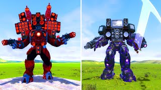 UPGRADE TITAN TV MAN V2 COMBINED NEW UPGRADE! VS SKIBIDI TOILET BOSS In Garry's Mod!