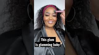 Showing off my glam nothing much. Hope yal have a great day #youtubeshorts #glam #grwm #makeup #mua