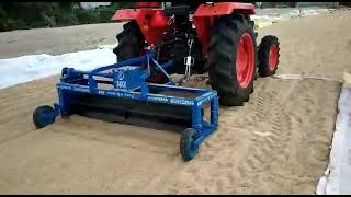 paddy dryer | Tractor mounted | Rotavator modified to paddy dryer | by telugu raithu tips