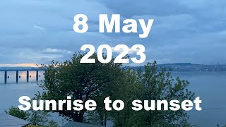 Sunrise to sunset on 8 May 2023 | 4K | Timelapse