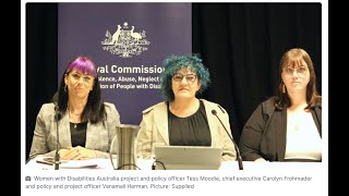 Disability Royal Commission Public hearing 17.2 - WWDA's evidence