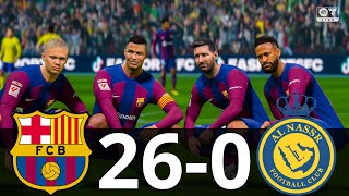 MESSI, RONALDO, MBAPPE, NEYMAR, ALL STARS | BARCELONA 26-0 AL NASSR