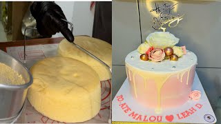 CUSTOMIZED LEMON CAKE! PAANO MAG PA KINIS NG ICING SA CAKE!