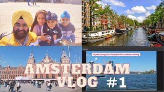 Travel Vlog | Scenic views of Amsterdam |  Family Outing | New Punjabi video | Ekam Fateh Vlogs