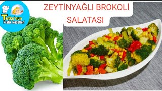 ‼️ZEYTİNYAĞLI BROKOLİ SALATASI ✅ BROKOLİ SALATASI NASIL YAPILIR ✅#brokolisalatatarifi #food