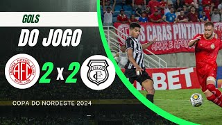 AMÉRICA 2 × 2 TREZE GOLS COPA DO NORDESTE 2024