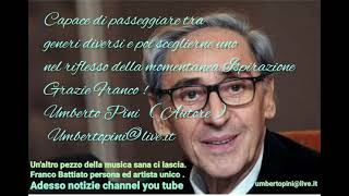 Franco Battiato ci lascia.