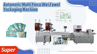 QX-260D High Speed Single Piece Wet Wipes Packing Machine Back Side Sealing Wet Tissue Machine