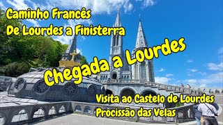 Dia 00 Caminho de Santiago - Chegada a Lourdes - Visita ao Castelo e Procissão das Velas