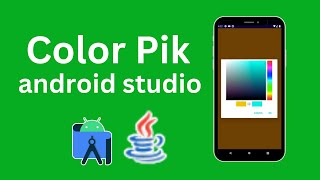 Android Color Picker in | Create Color Picker App in Android Studio |#androidstudio