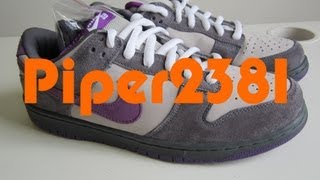 Nike SB Purple Pigeon Dunks