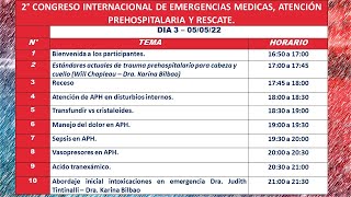 2° CONGRESO DE EMERGENCIAS MEDICAS, ATENCIÓN PREHOSPITALARIA Y RESCATE