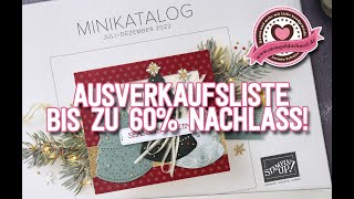 Auslaufliste Stampin' Up! Herbst/Winterkatalog 2023 | Bis zu 60% Rabatt!!